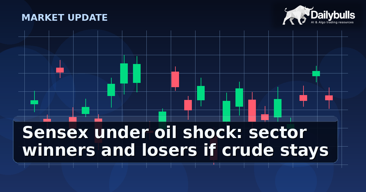 Sensex Under Oil Shock: How 100+ Crude Could Reprice Indian Equities Sector by Sector